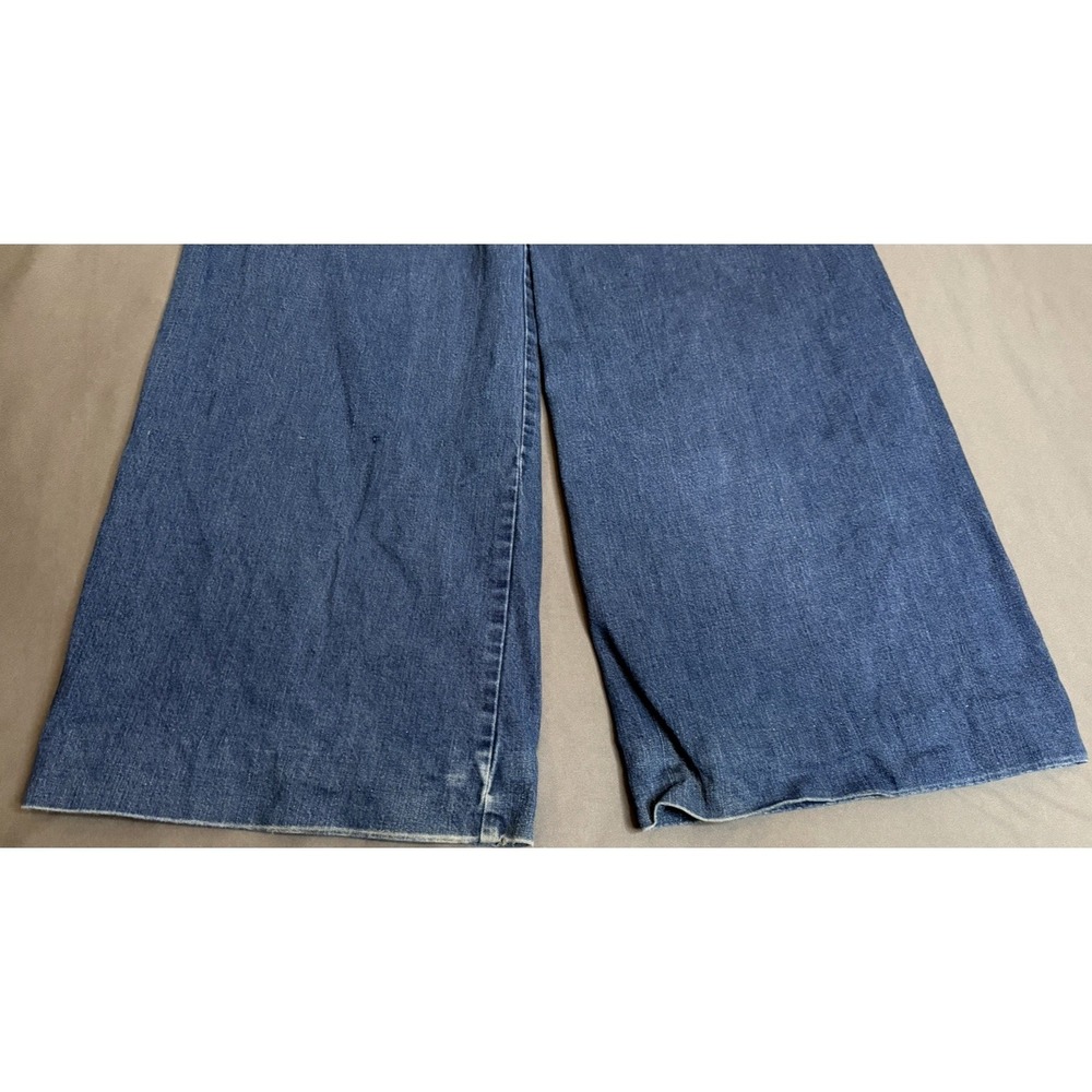 VTG 70s Levi's‎ Flared Jeans Womens 24 Back Buckle Talon Bell Bottom High Rise - Picture 14 of 16